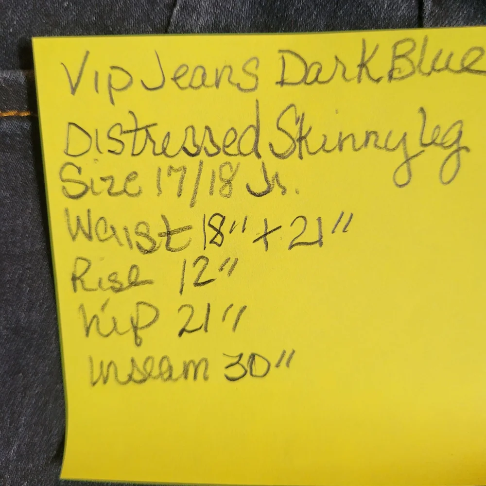 VIP Women's Skinny Jeans - Dark Blue - Picture 7 of 7